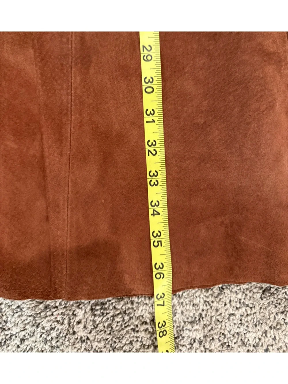 Montanaco women's suede leather skirt, size small